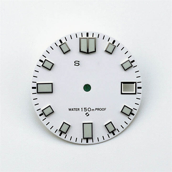 Cadran De Montre Lumineux Vert 28,5mm Pour Mouvement NH35A/4R35 - En Métal, Neuf Avec étiquette, Générique