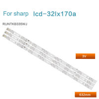 แถบไฟแบล็คไลท์ Led 3ชิ้น/เซ็ตสำหรับ SHAPP Sharp LC-32LE150M Strip LED CK 66-13 J112E0066C 32นิ้ว8Serles