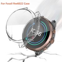For Fossil FTW6022 Screen Protector Case Cover All-Around TPU Plated Protective Frame Scratch Resistant Bumper Shell Smartwatch