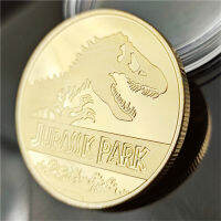 American Jurassic Park Dinosaur Gold Animal เหรียญที่ระลึกคอลเลกชันเด็กวันเกิดคริสต์มาสฟัน Fairy ของขวัญ-iodz29 shop