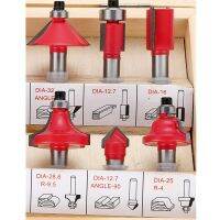 12Pcs / Lot 1/4 นิ้ว 6.35 มม. Professional Shank ทังสเตนคาร์ไบด์ Router Bit Cutter Set พร้อมกล่องไม้สําหรับเครื่องมืองานไม้