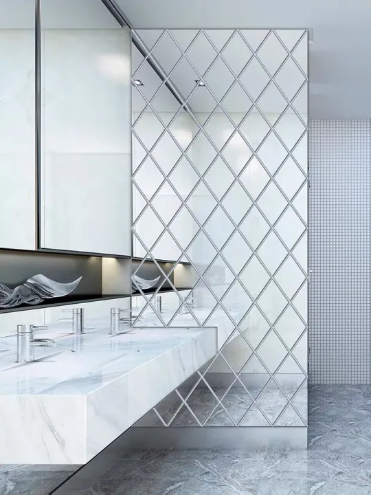 Systemic pier glass soft acrylic wardrobe door fitting room self