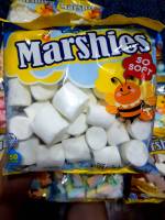 Marshmellow มาร์ชเมลโล่ เม็ดใหญ่ สีขาว Marshies