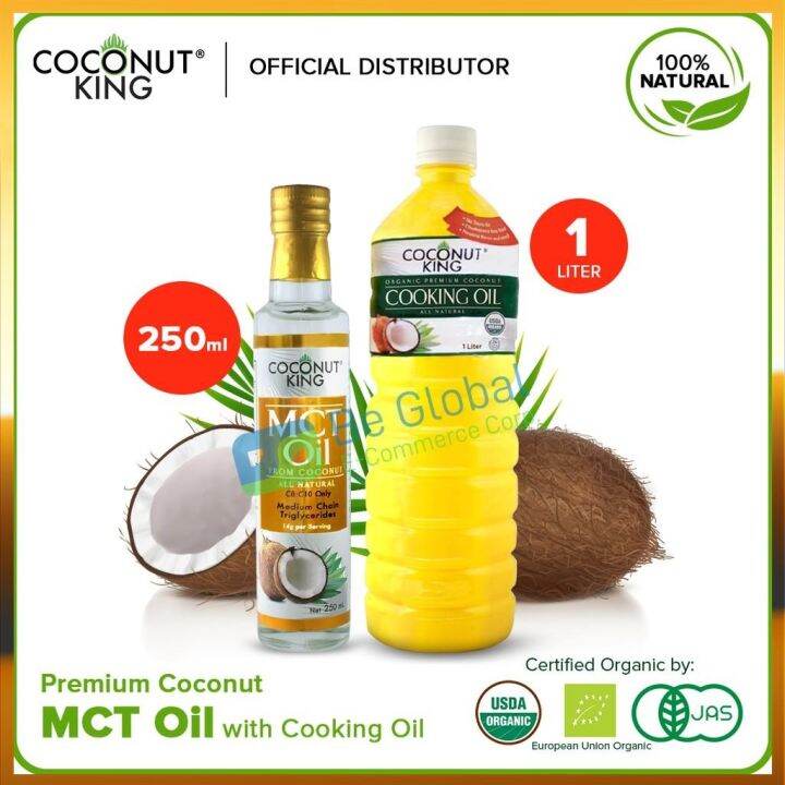 Coconut King Buy 1 Organic MCT Oil (250ml) GET 1 Organic Premium