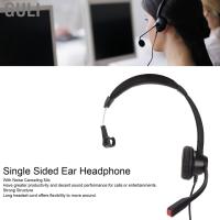 Guli QD Headset Quick Plug Single Ear W/ HD Mic For Telemarketing Call Center