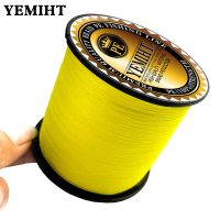 YEMIHT 500M 300M 100M Multicolour PE Braided Wire 4 Strands 10 -120lb Multifilament Japanese Fishing Line