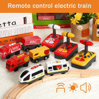 RC รถไฟฟ้าชุดของเล่นสำหรับเด็กรถไฟ D Iecast สล็อตของเล่นเหมาะสำหรับรถไฟไม้ติดตามรถไฟแบตเตอรี่รถไฟควบคุมระยะไกล