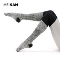 2 Color MEIKAN Parallel High Long Tube Yoga Stockings Thigh Socks Warm Leggings Non-slip Five-finger Floor Dance Socks