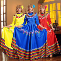 ? Popular Clothing Theme Store~ Halloween Costume Cos Mexico Large Skirt Long Sleeve Skirt Parent-Child Childrens National Traditional Costume European And American