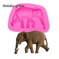 Animal soap mold chocolate Party DIY Elephant fondant cake decorating tools silicone mold dessert decorators moulds T0042 Bread  Cake Cookie Accessori