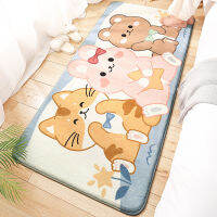 New Japanese Style Plush Bedside Carpet Small Rug Comfortable and Soft Carpets for Bed Room Home Decoration Floor Mats Non-Slip