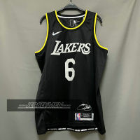 【High Quality】Mens New Original NBA Los Angeles Lakers #6 LeBron James Jersey MVP Edition Black Swingman Heat-pressed