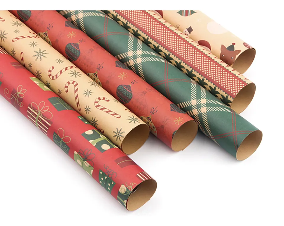 50x70cm Kraft Paper Roll Gift Wrapping Paper for Baby Shower