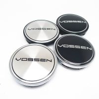 ฝาฝาปิดตรงกลางขอบดุมล้อ VOSSEN ขนาด65มม. 59มม. 4ชิ้นอุปกรณ์เสริมสติกเกอร์ตรารถยนต์ VOSSEN 60มม.