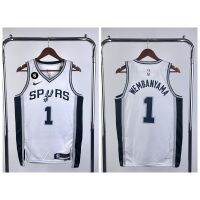 Mens Basketball Jersey San Antonio Spurs Victor Wembanyama 2023NBA White New Season Jersey