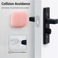 Home Door Stops Soft Rubber Protector Wall Self Adhesive Door Stopper Anti-slip Door Handle Bumper Safety Anti-Crash Buffer Pad