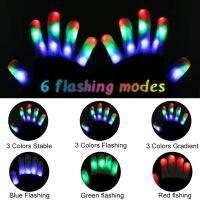 ▦☽ LED Light Up Gloves Finger Tip Lighting Toys Neon Guantes Glowing Mittens For Children Christmas Girf