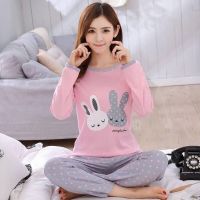 11-16yrs Homewear Long Sleeve Cartoon Printed Tracksuit Children Pajamas Set Thin Big Girls Sleepwear Youth Students Nightwear