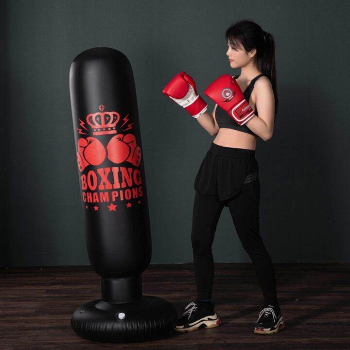 inflatable-boxing-bag-punching-fitness-exercise-training-boxing-sack-pvc-thicken-boxing-pillar-tumbler-standing-sandbag-160cm