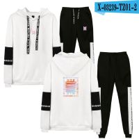 KPOP BTS แผนที่ Soul คนพิมพ์2ชิ้นชุดชุดสตรี/เสื้อแขนยาวผู้ชาย Hoodies + Sweatpants เสื้อกันหนาวลำลองเสื้อผ้า