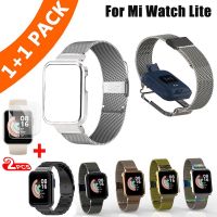 2in1 Watch Strap For Xiaomi Mi Watch Lite Redmi Watch 2 Lite Redmi Watch 3 Metal Protector Case Bracelet Wristband Mi Watch Lite Smartwatches