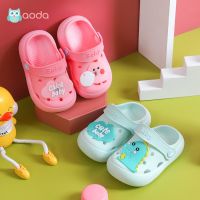 Aoda เด็กรองเท้าแตะฤดูร้อนในร่มน้ำหนักเบา แต่เพียงผู้เดียวการ์ตูนเด็กทารกหลุมรองเท้าปิดนิ้วเท้าสาวรองเท้า