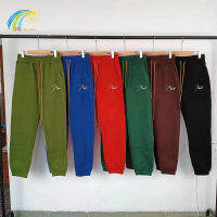 ผู้ชายผู้หญิงสบายๆแฟชั่น Cylinde Sweatpants ขนแกะคุณภาพสูงสีเขียวสีฟ้าสีแดงสีดำคลาสสิกโลโก้เย็บปักถักร้อย Jogger Cylinde Pants