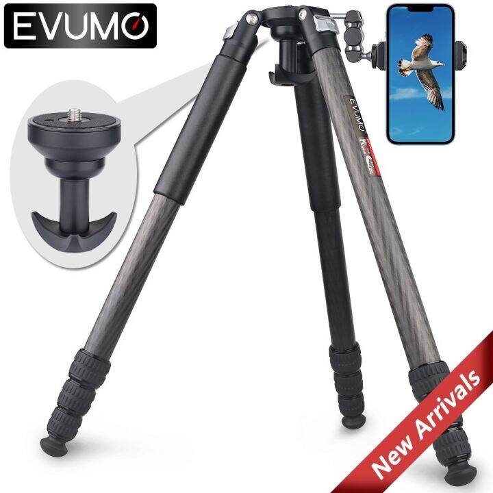 evumo-ขาตั้งกล้องหนักชามเส้นใยคาร์บอนมืออาชีพ-et7c-สำหรับ-dslr-กล้องบันทึกวิดีโอกล้องน้ำดูนกวิดีโอ