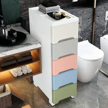 Bathroom Cabinet Crevice Storage Rack Toilet Multi-Layer Drawer