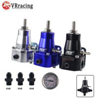 VR - UNIVERSAL FUEL PRESSURE REGULATOR KIT เกจฟิตติ้ง AN6 30-70 PSI VR7845