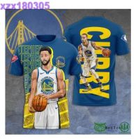 NBA Golden State Warriors Stephen Curry Blue 3D T-shirt