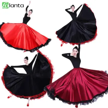 540/720 Degree Performance Spanish Flamenco Dance Dress