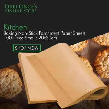 100pcs Parchment Paper Sheets Pre-Cut Baking Parchment,Non-Stick Kitchens  Cookie Baking Paper,for Oven Grilling Air Fryer Steaming Bread Cake Cookie