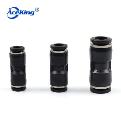 Pneumatic Pu gas pipe straight connector pu4 pu6 pu8 pu10 pu12 reducing straight pg4-6-8-10-12 Pipe Fittings Accessories