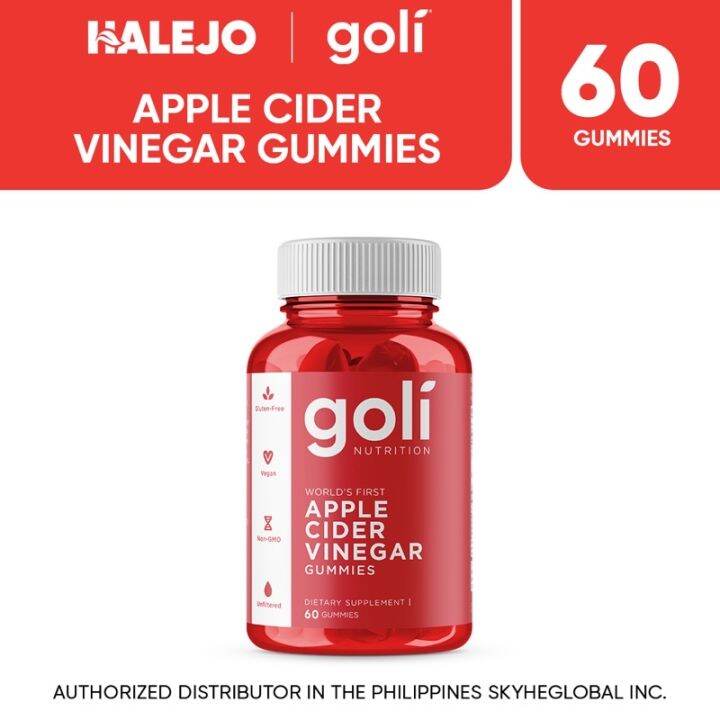 Goli Nutrition World's First Apple Cider Vinegar Gummies 60 Pieces