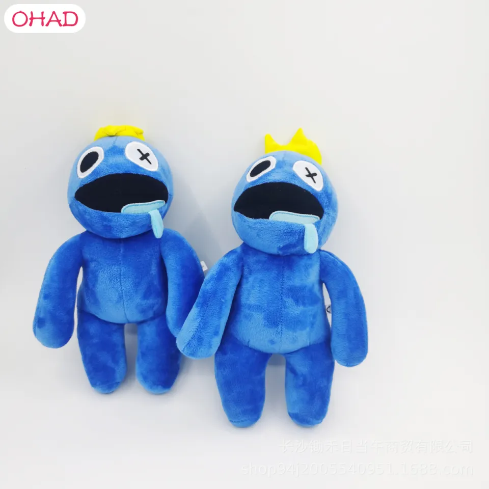 Ro-bloxed Rainbow Friends Plush Toy Cartoon Game Doll Cute Blue Baby  Monster Toy