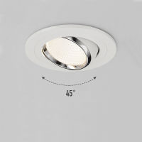 หรี่แสงได้ป้องกันแสงจ้าปิดภาคเรียนมุมปรับ LED ดาวน์ไลท์7วัตต์9วัตต์เปิด Hole75mm AC85-265V ซังเพดานห้องครัวห้องนั่งเล่นในร่ม