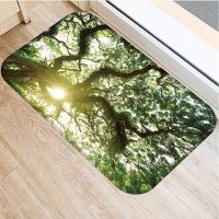 Forest Doormat Carpets for Living Room Bedroom Area Rugs Bathroom Kitchen Antiskid Doormat Jungle Style Custom Carpet Tapetes