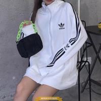 เสื้อแจ็คเก็ตลำลอง Adidasสำหรับผู้ชายและผู้หญิง (ฟรีไซส์!เสื้อความยาว70cm!หน้าอก110cm ใส่ได้น้ำหนัก40kg-75kg)