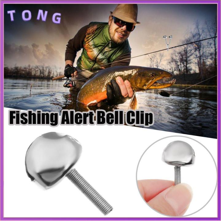 50Pcs Fishing Bells Double Bells Alert Stainless Steel Portable