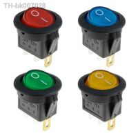 ✑  5PCS 12V 220V LED illuminuted rocker switch 20A 12V push button switch Car button lights ON/OFF Round light Switch