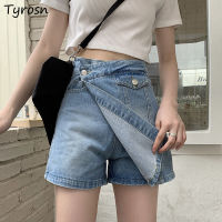 Denim Shorts Women S-5XL Retro Design Simple Fashion Leisure All-match Loose Creativity Streetwear Ladies Korean Style Summer