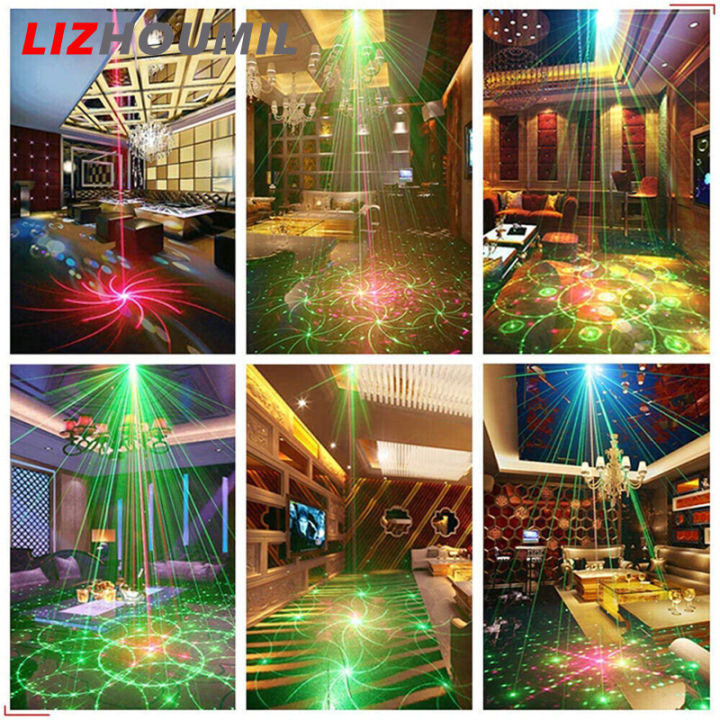 lizhoumil-รีโมทควบคุมด้วยมือ60รูปแบบไฟเวทีโปรเจ็คเตอร์-led-โคมไฟสร้างบรรยากาศสำหรับดิสโก้เคทีวีโชว์ปาร์ตี้ไฟ