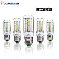 หลอดไฟ LED 69ดวง5730 220V โคมไฟ LED 48LEDs E14 LED 36ดวง E27 56LEDs 110V ข้าวโพด SMD 24LEDs หลอดไฟ