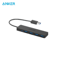 Anker 4-Port USB 3.0 Ultra Slim Data Hub for Macbook Mac Pro/mini iMac Surface Pro XPS Notebook PC USB Flash Drives Mobile HDD and More POWER INFINITE