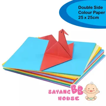 100pcs Origami Square Paper Double Sided Folding Lucky Wish Paper Crane  Craft DIY Colorful Scrapbooking 8x8/10x10/12x12/15x15cm
