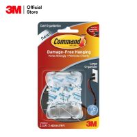 3เอ็ม คอมมานด์™ เคลียร์ คลิปยึดสายไฟพร้อมเทปแบบใส 3M Command™ Clear Cord Organizer with Clear Strip