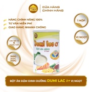 BỘT ĂN DẶM DUMI LAC + VỊ NGỌT 350G 750G BỔ SUNG DINH DƯỠNG CHO TRẺ