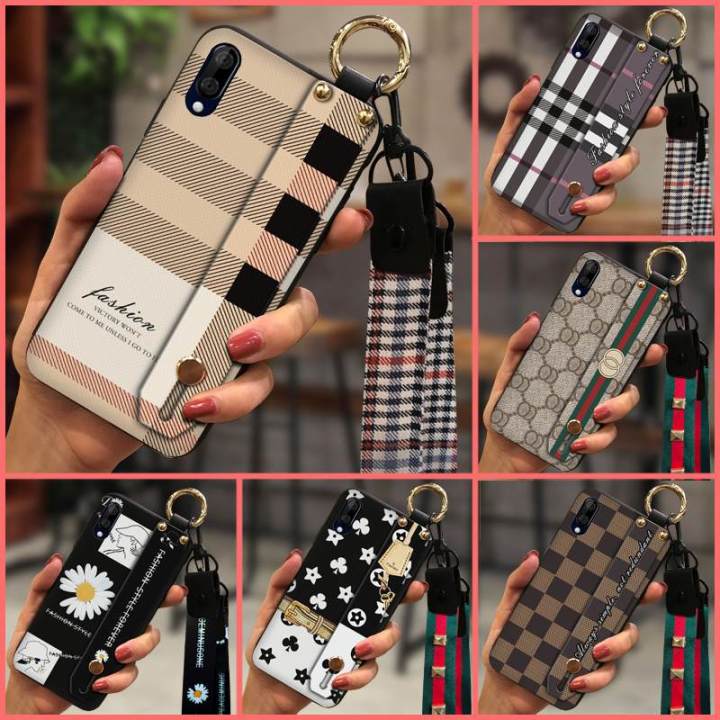 cute-soft-phone-case-for-wiko-view3-lite-protective-cartoon-fashion-design-small-daisies-wristband-lanyard-soft-case