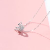 MeeningBrand❀สร้อยคอเงิน CROWN DIAMOND [02-0034]